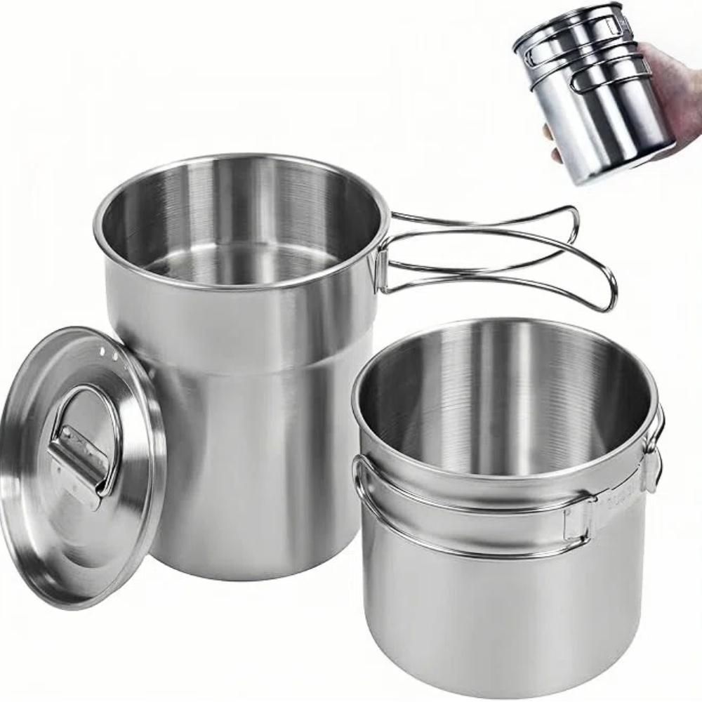 Outdoor Camping Essentials - Foldable Camping Cups Mugs Camping Pot