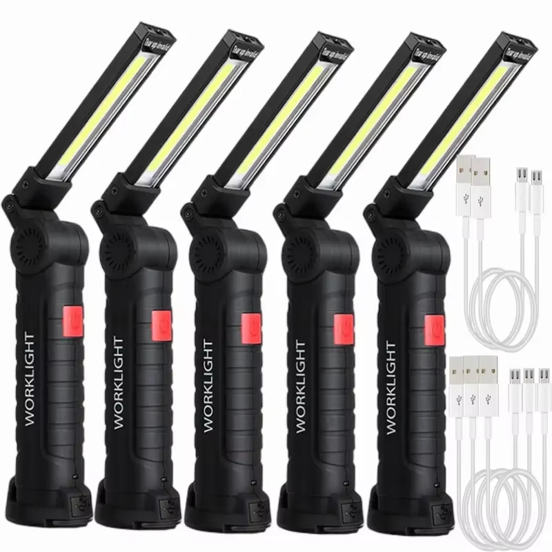 Outdoor Camping Glamping - Portable COB LED Flashlight USB Rechargeable