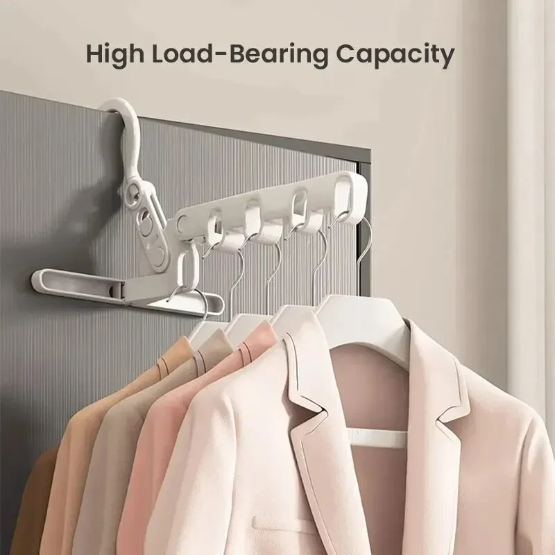 Camping Outdoor Clothing - Portable Foldable 5-Hole Clothes Hanger, Outdoor