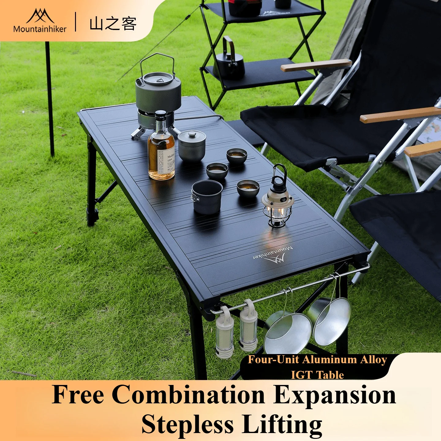 Outdoor Camping Gas Stove - Mountainhiker Camping Folding Lift Removable Multi