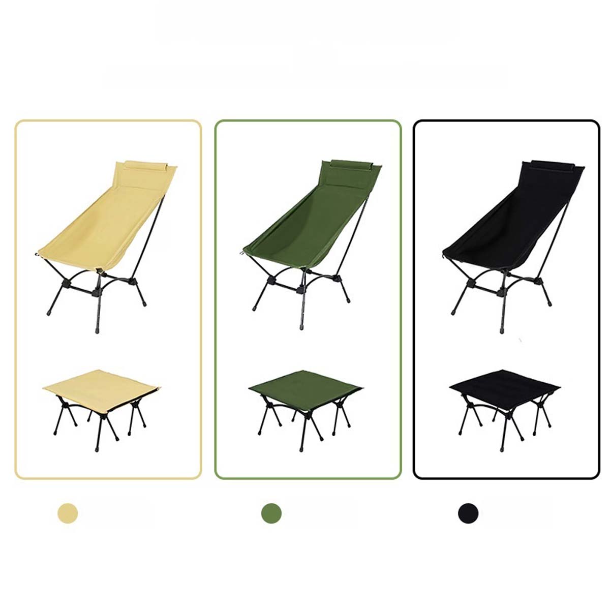 Outdoor Camping Rocking Chair - Multi-function Camping Moon Chair Outdoor High