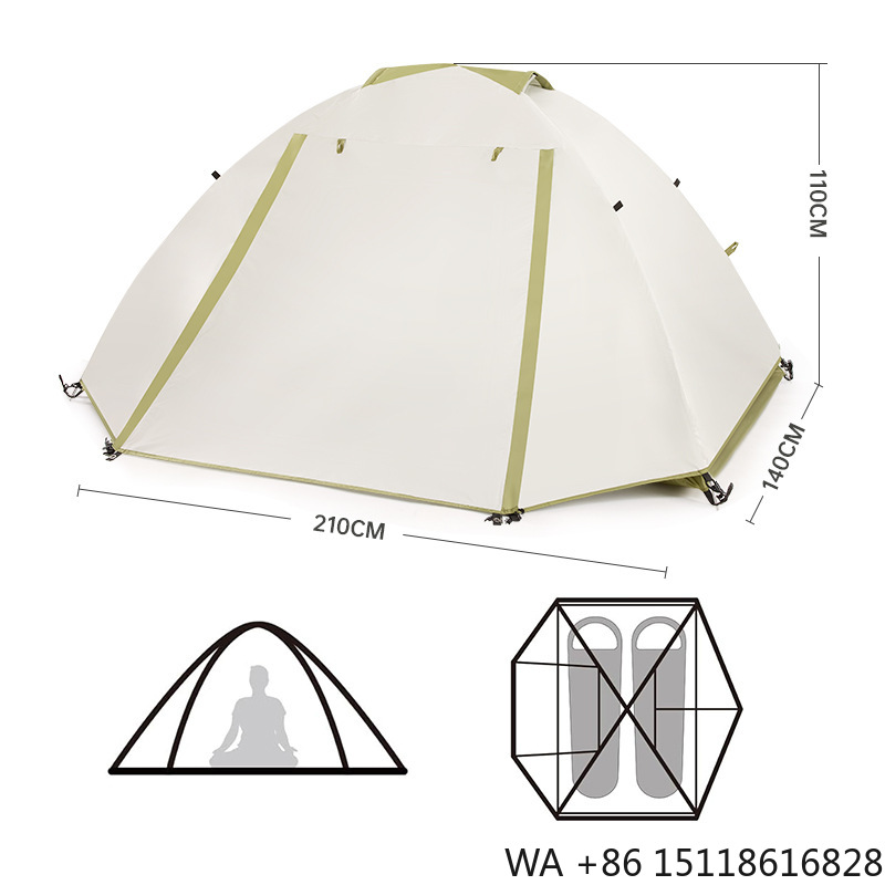 Outdoor Camping Furniture - Hiking Mountaineering Trekking Camping Tent Double-Layer