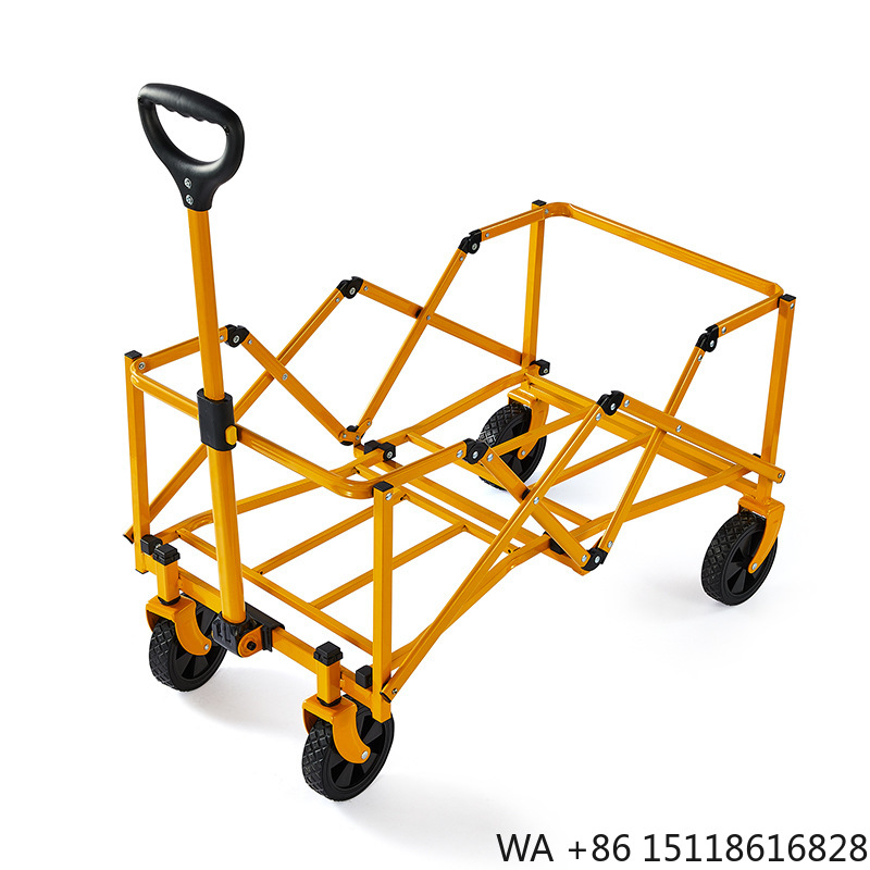 Outdoor Camping Folding Table - Collapsible Foldable Wagon, Beach Cart Large