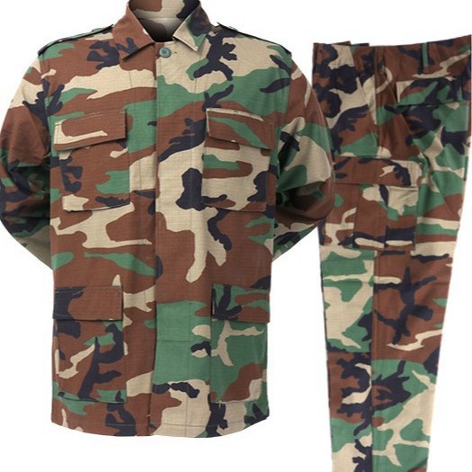 Camping Outdoor Clothing - Mens BDU Camouflage 2 Piece Set