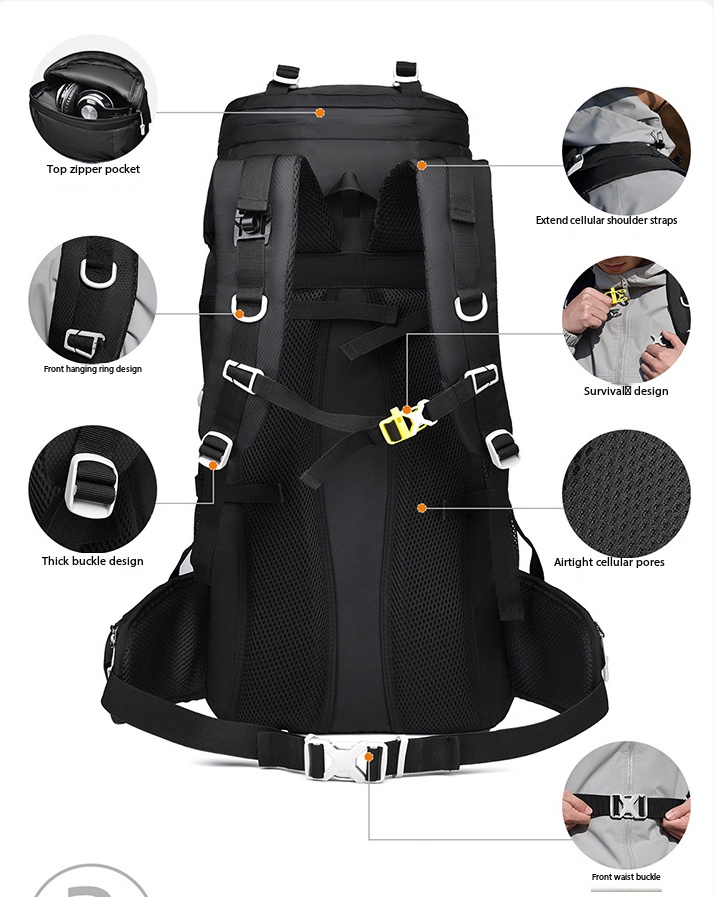 60L Large Capacity Professiona - Outdoor Camping Backpack review and price