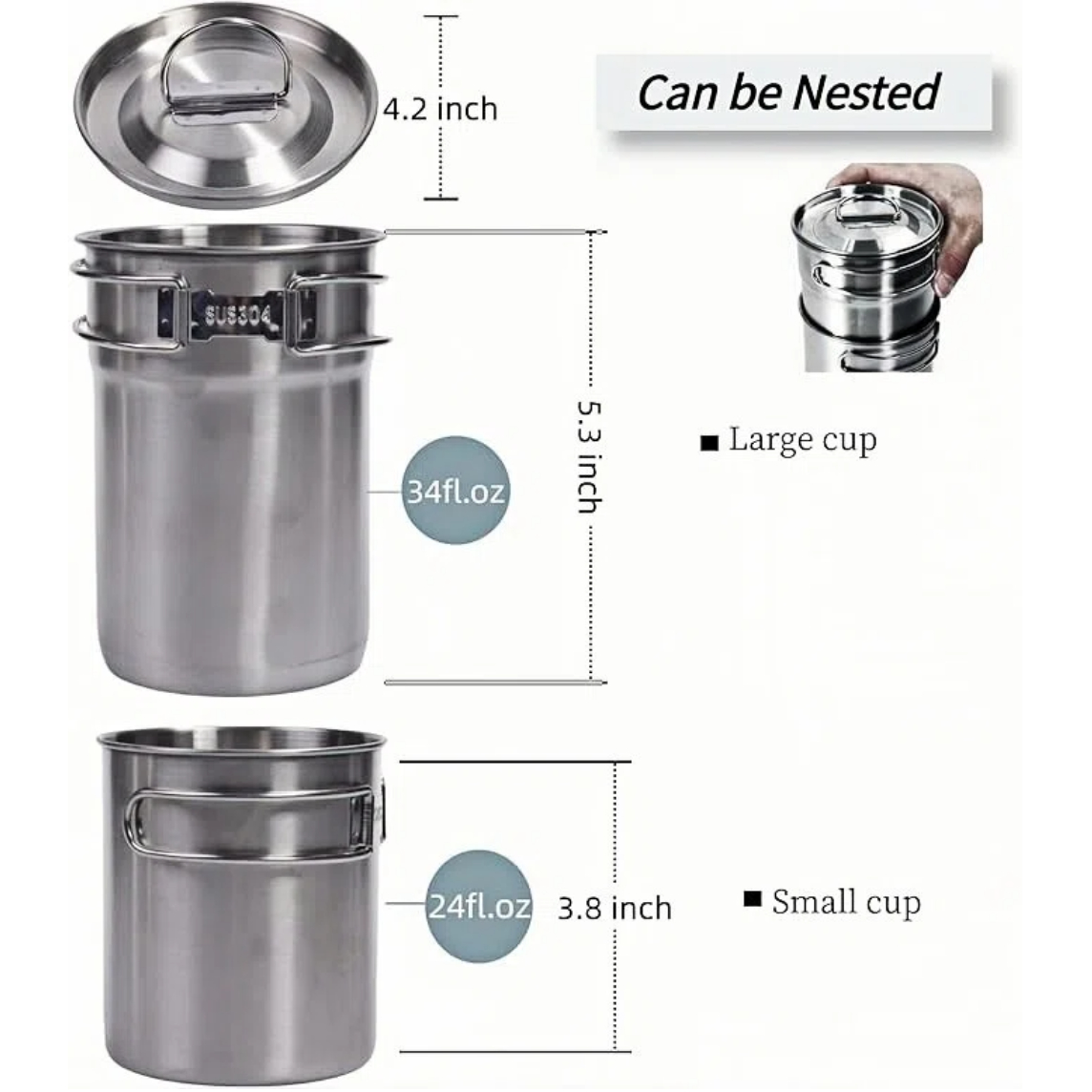Foldable Camping Cups Mugs Cam - Outdoor Camping Essentials review and price