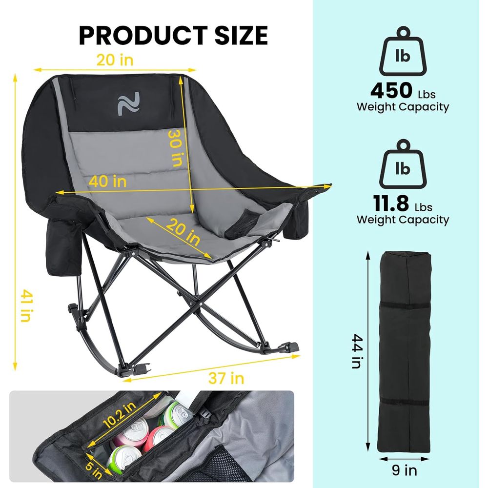 Portable Outdoor Rocking Chair - Outdoor Camping Rocking Chair review and price