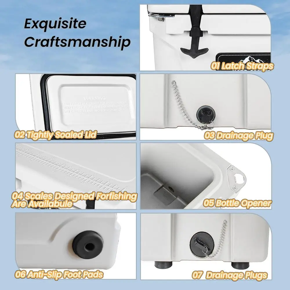 65-Quart White Heavy-Duty Insu - Outdoor Camping Jobs review and price