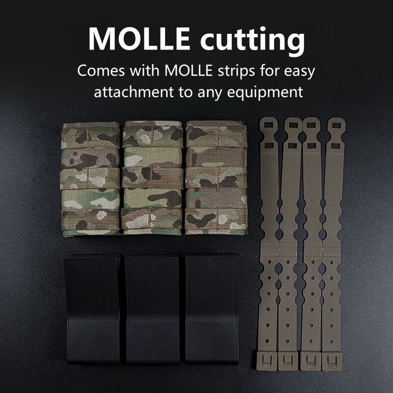 MOLLE-Compatible Triple Magazi - Outdoor Camping Magazine review and price