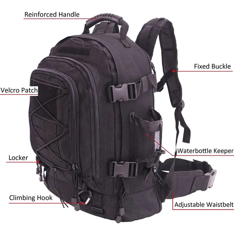 65L Large Capacity Outdoor Tac - Lightweight Backpack 65L review and price