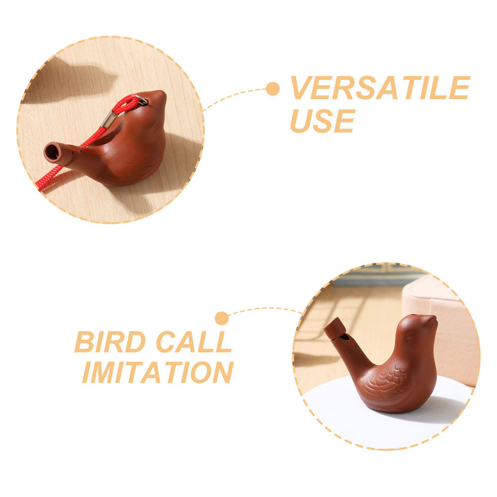4Pcs Purple Clay Bird Whistle  - Outdoor Camping Kids Activities review and price