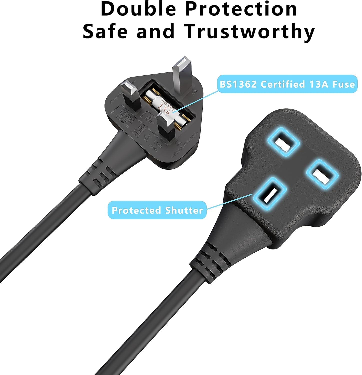 3pcs 13A 3 Plug UK Singapore M - Outdoor Camping In Singapore review and price