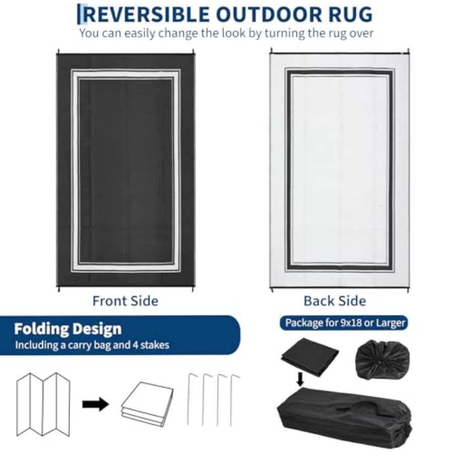 Outdoor Rug for Patio 9x18: Wa - Outdoor Camping Rugs 9X18 review and price