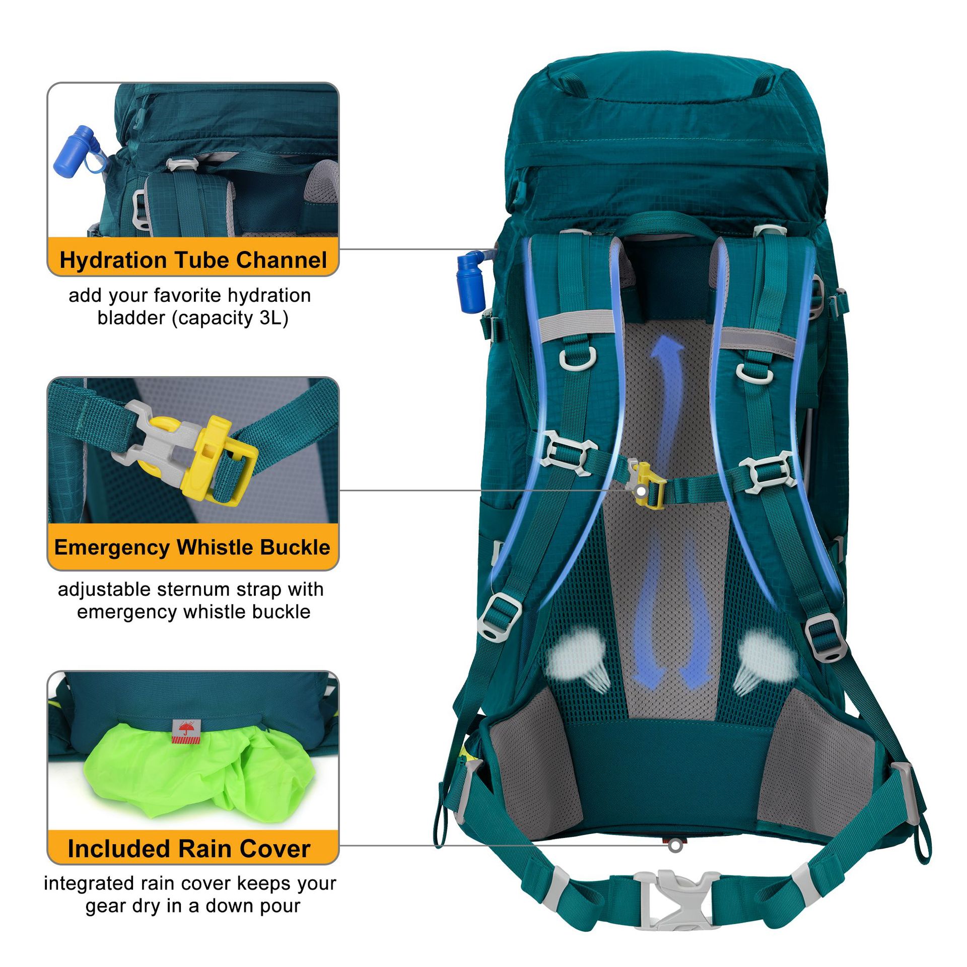 Nylon lightweight outdoor hiki - Lightweight Backpack 65L review and price