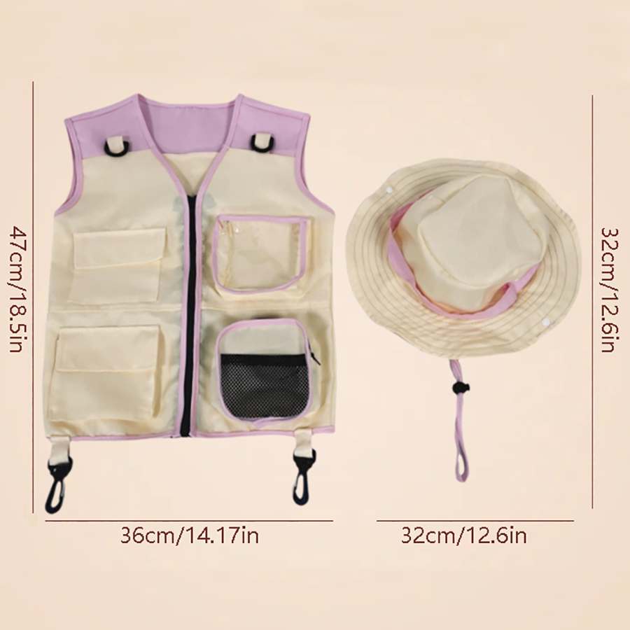 Children Explorer Vest Hat Sui - Outdoor Camping Kids Activities review and price