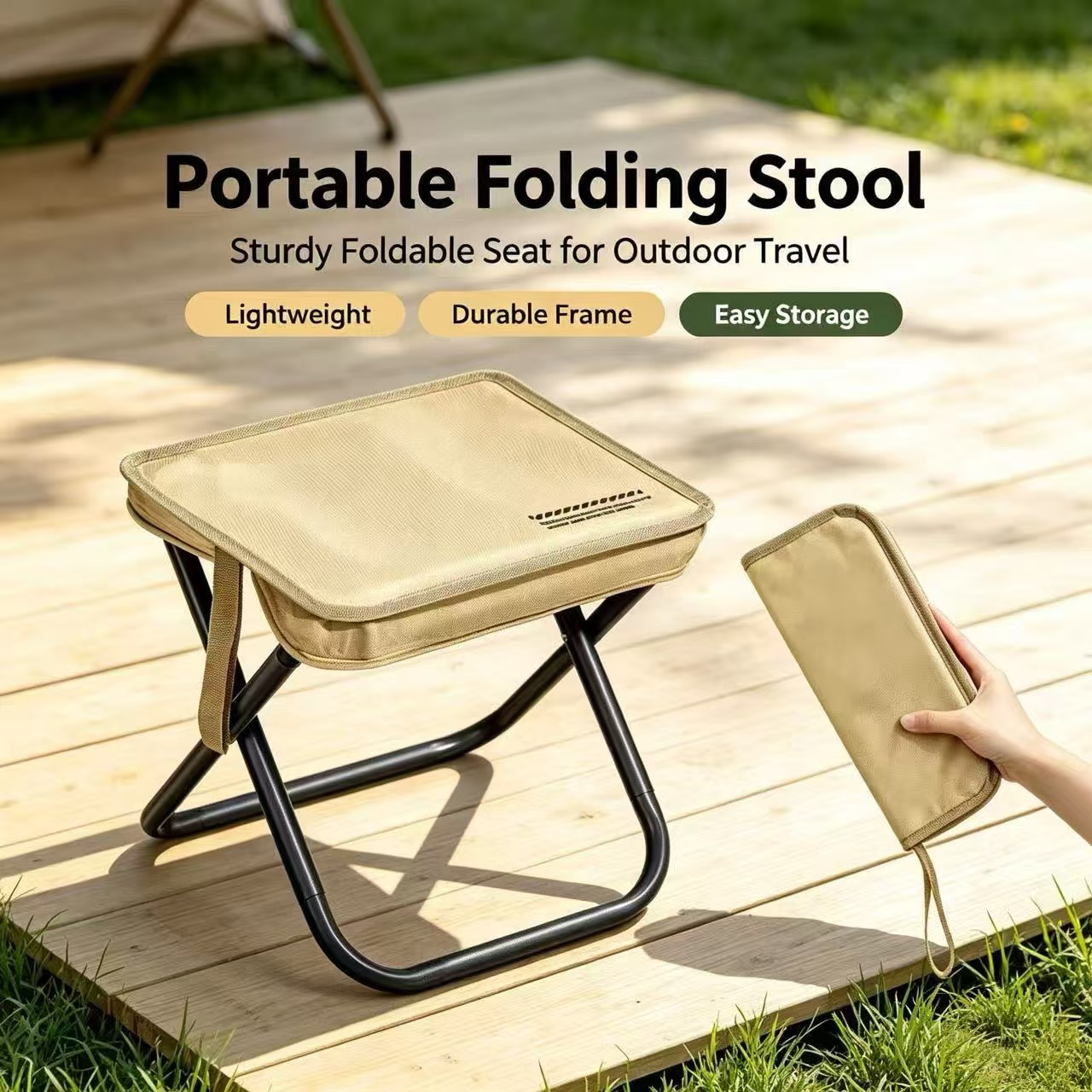 Magza Portable Folding Stool U - Outdoor Camping Furniture review and price