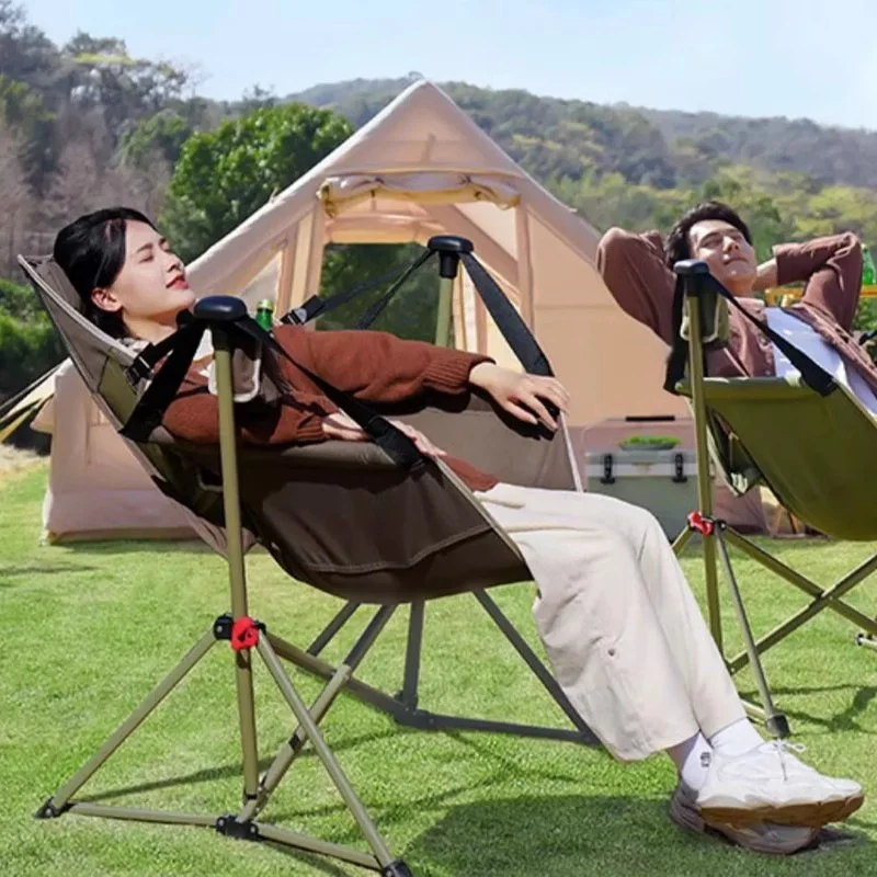 2026 Portable Outdoor Folding  - Outdoor Camping Rocking Chair review and price