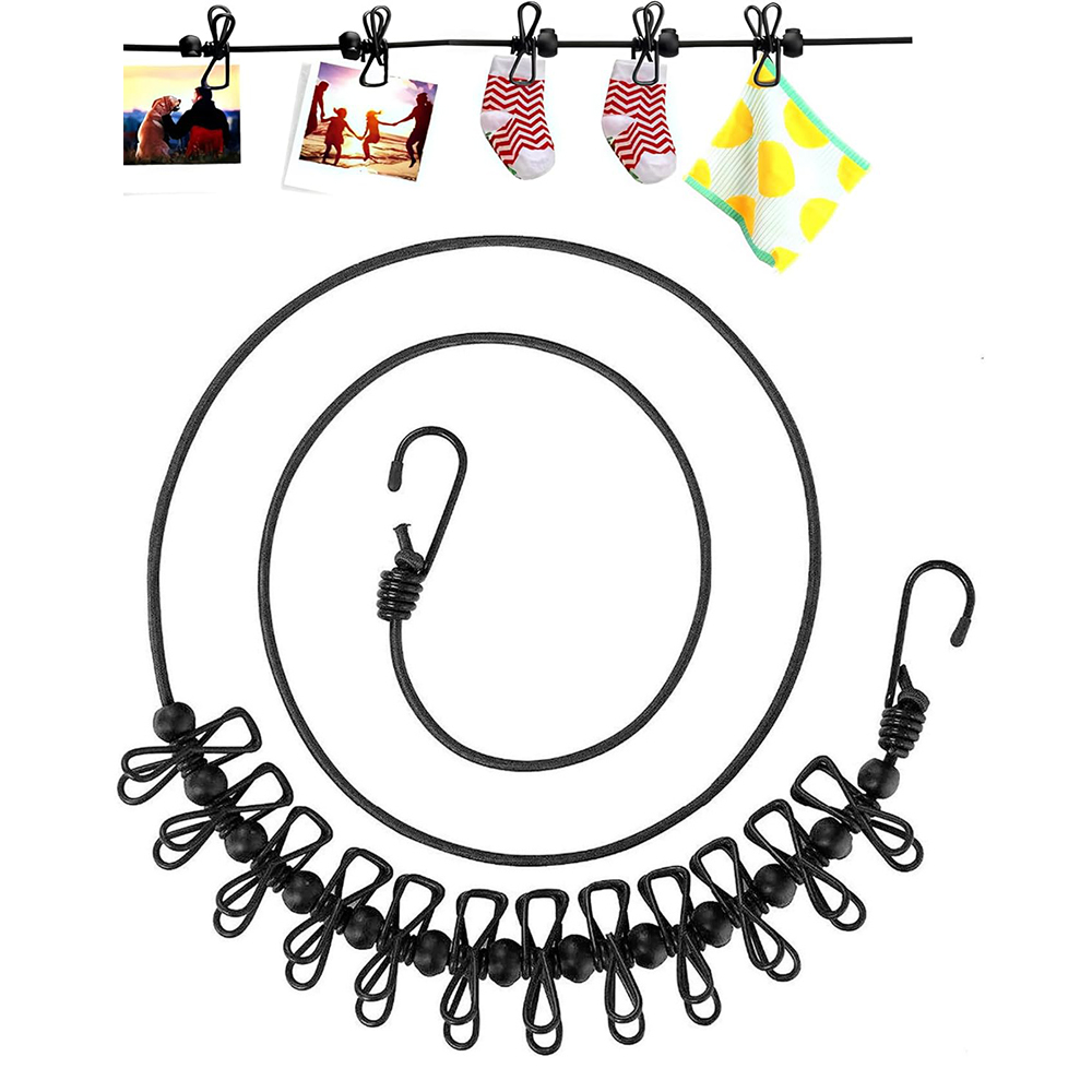 Portable Clothesline with 12 C - Camping Outdoor Clothing review and price